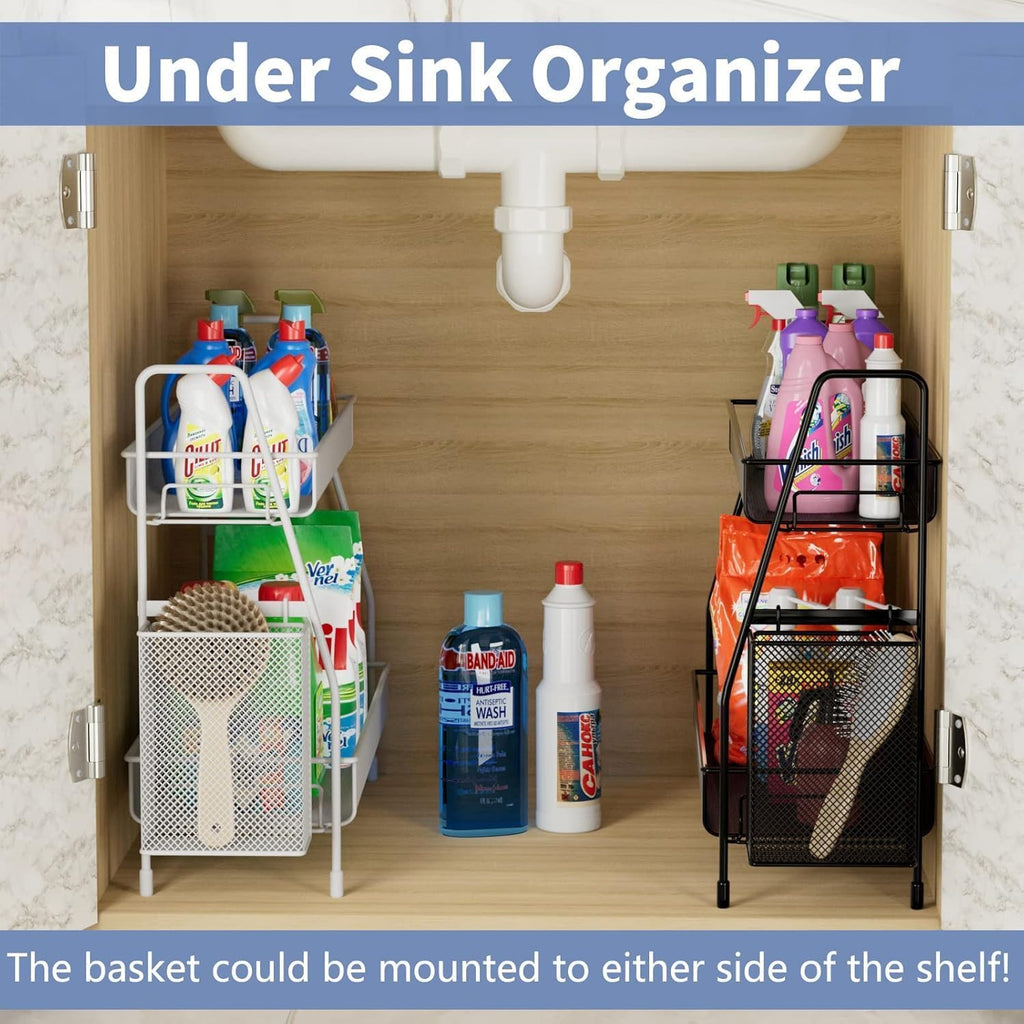 EKNITEY Bathroom Countertop Organizer Shelf - 3 Tier Counter Spice Rack