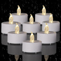 TSLVIC Flameless LED Tea Lights Candles, Warm White, 50 Pack