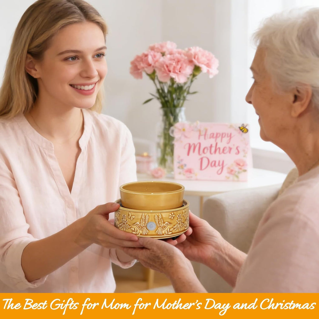 Hummingbird Wax Melt Warmer for Scented Wax 3-in-1 Ceramic Wax Warmer