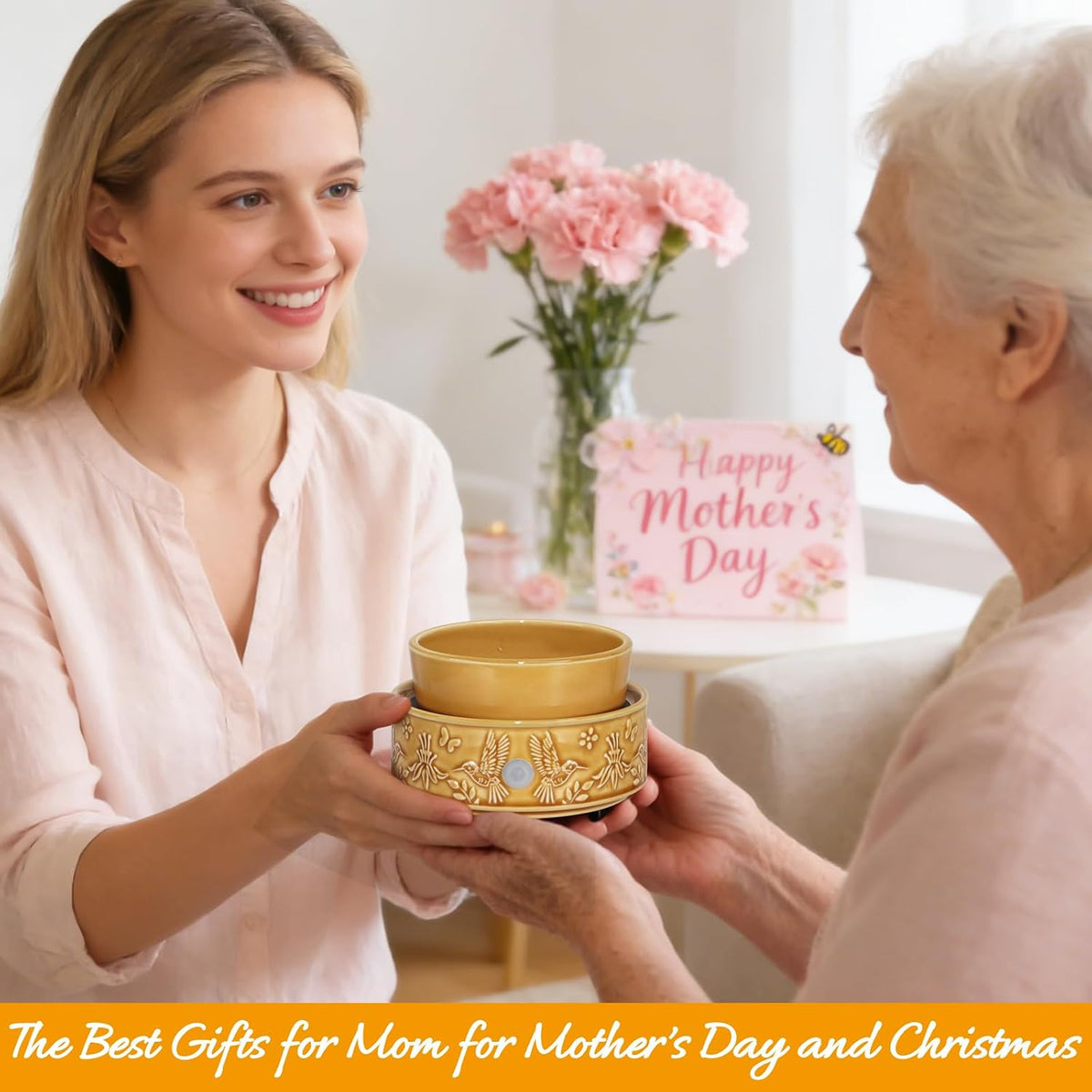 Hummingbird Wax Melt Warmer for Scented Wax 3-in-1 Ceramic Wax Warmer
