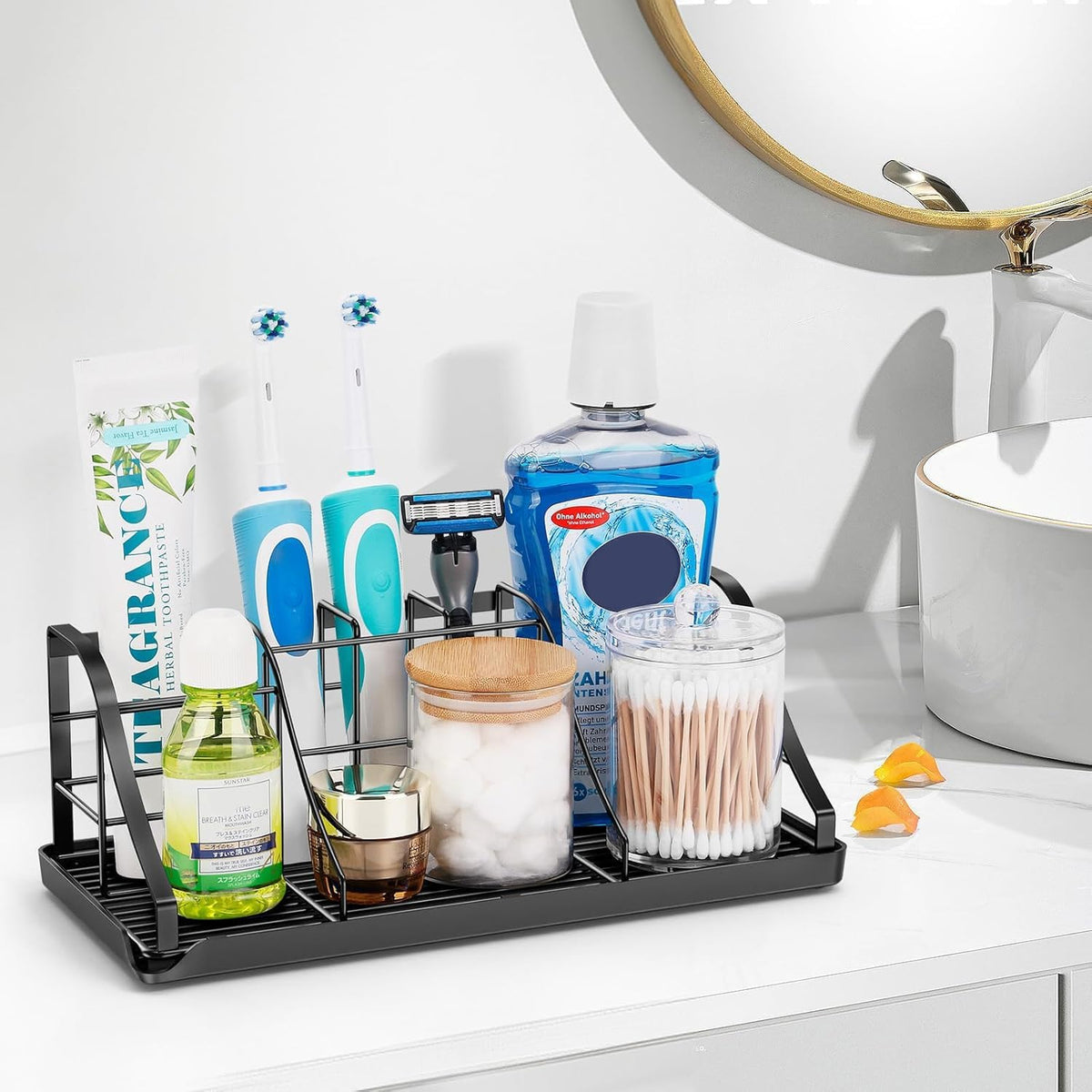 Bathroom Organizers and Storage,7 Slots, Kids Electric Toothbrush Holders