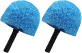 2 Pack Blue Twist-On Cobweb Duster Head Brush - Efficient Indoor & Outdoor Spider Web Cleaning Solution - Fits Standard Acme Threaded Poles - Durable & Versatile Spider Web Corner Cleaner Head Only