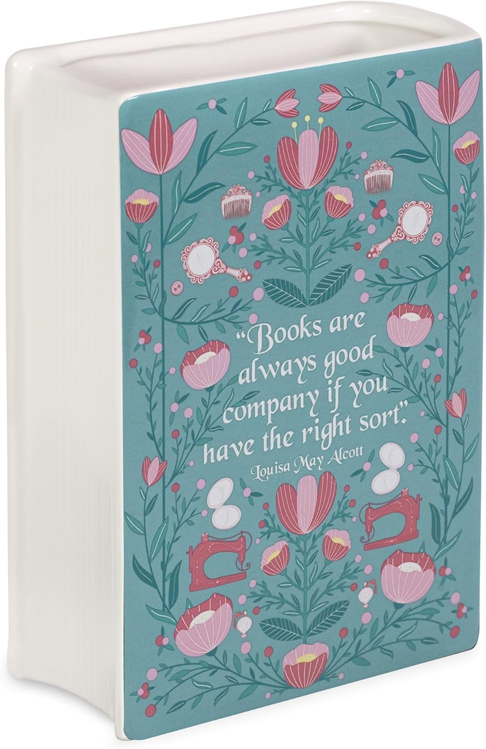 Steel Mill & Co. Ceramic Book-Shaped Vase, Little Women