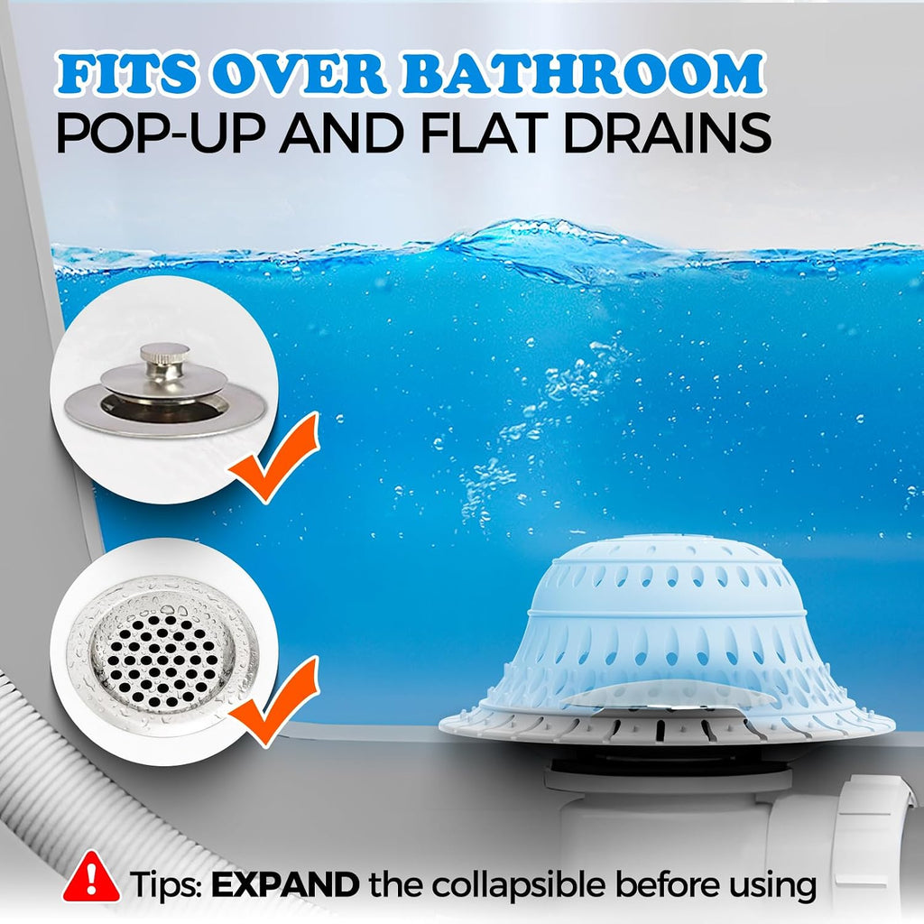 zaa Bathtub Drain Strainer Silicone Bathroom Stopper Fixture Accessories