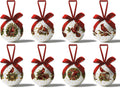 Christmas Decor - Cardinal Christmas Tree Decorations Religious Jesus Hanging Ornaments Balls, Cute Decorations Ball 2.36 Inch for Xmas Tree Party Home Holiday，Xmas Gifts Set of 16Pcs