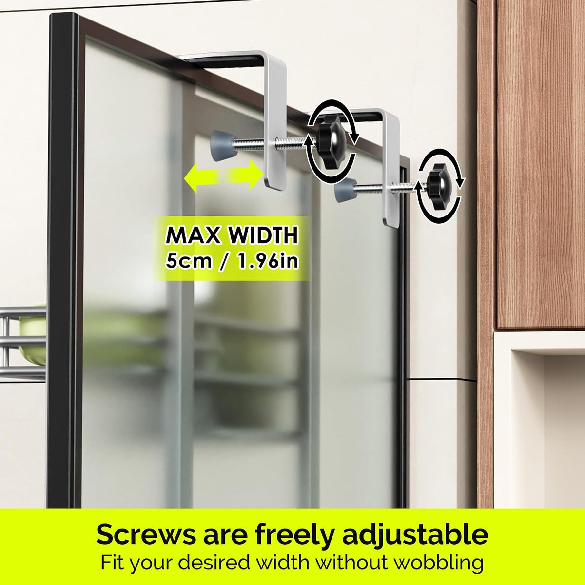 Orimade Over The Door Shower Caddy Adjustable 3 Tier Silver,Bathroom Hanging Organizer Shelf Rustproof with 4 Hooks,Shower Basket with Soap Holder and Suction Cup