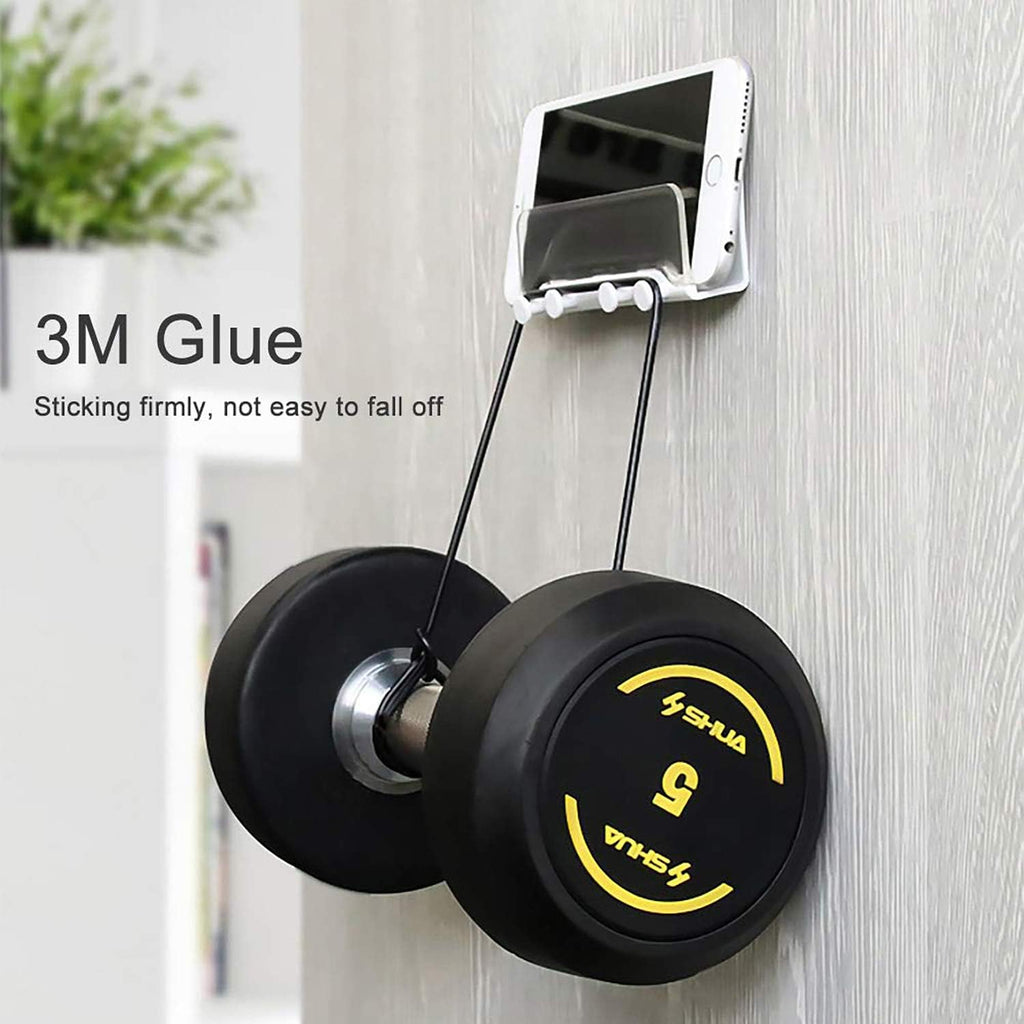 AXBUS Wall Mount Phone Holder,Wall Key Hooks Holder,Adhesive Bedside Shelf,Kitchen Shower for Smartphones,Phone Wall Mount for Bedroom,Kitchen and Living Room,2 Pack
