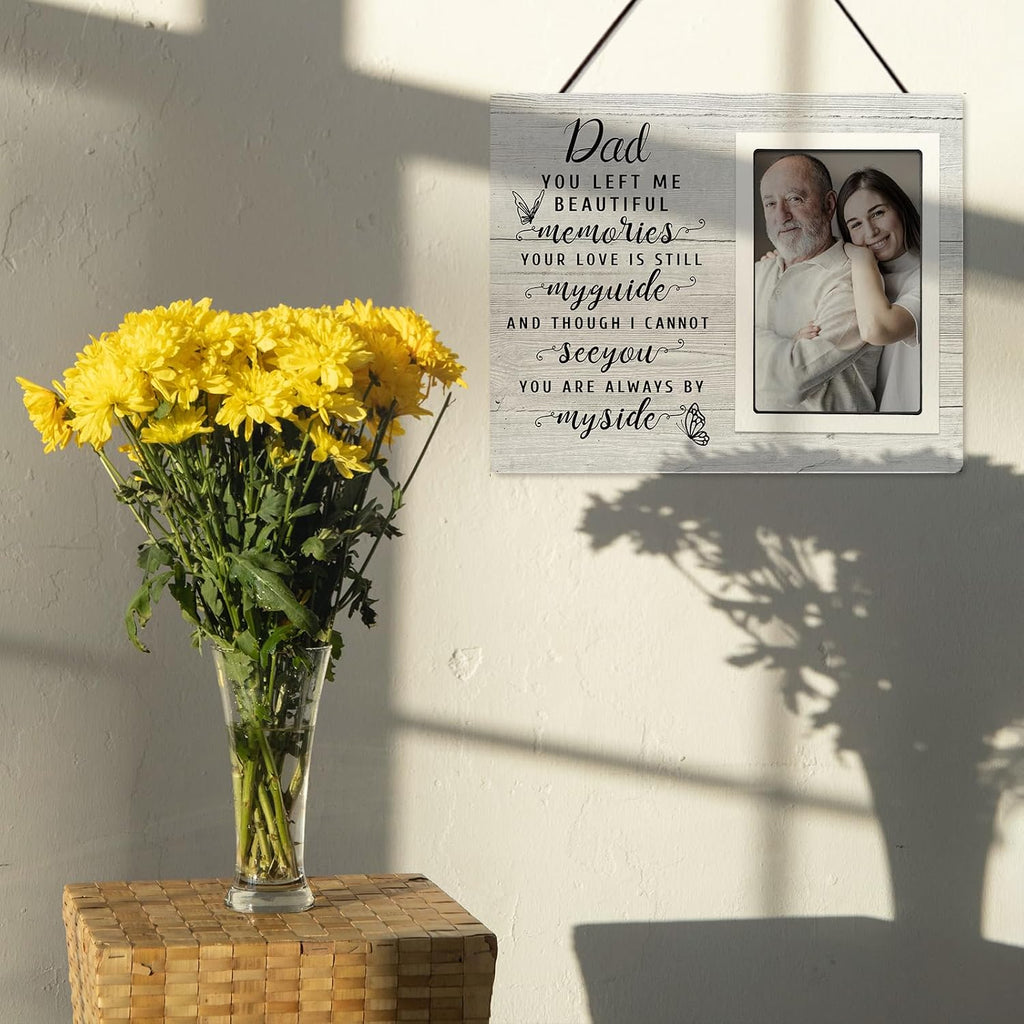 SteadStyle Memorial Gifts for Loss of Father, Dad Memorial Frame Fits 4x6