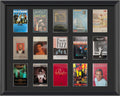 Cassette Tape Storage Shadow Box Display Stand,Cassette Tape Display Frame,Cassette Tape And case Display Frame,15 Cassette Rack Display cabinet,Music Tape Storage Display Rack,Audio Storage Solution.