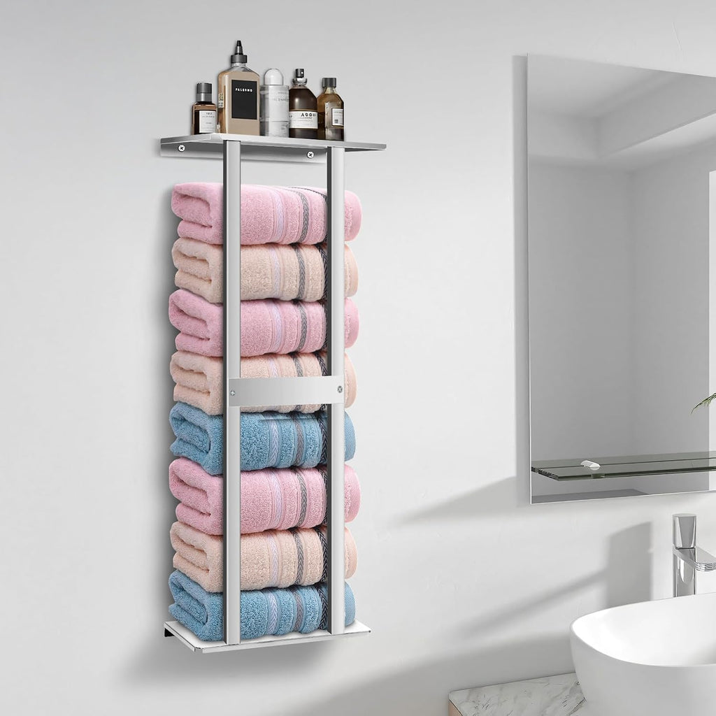 Bathroom Towel Storage Rack, Wall Mounted Bathroom Towel Rack