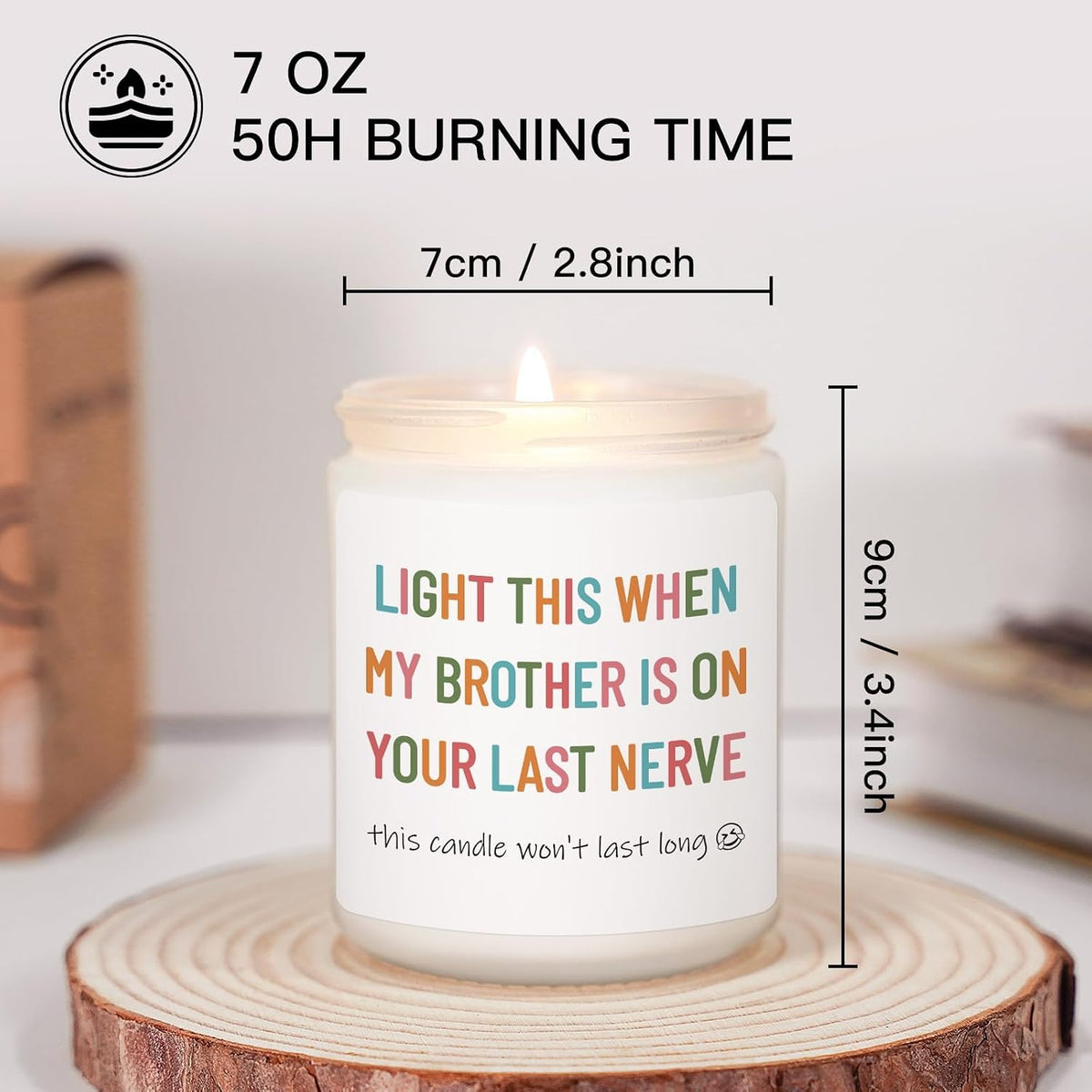 Sister in Law Gifts, Birthday Gifts for Sister in Law，Lavender Candle, 7oz