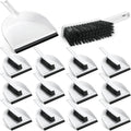 Zubebe 12 Pcs Mini Dustpan and Brush Set, Small Broom and Dustpan Set