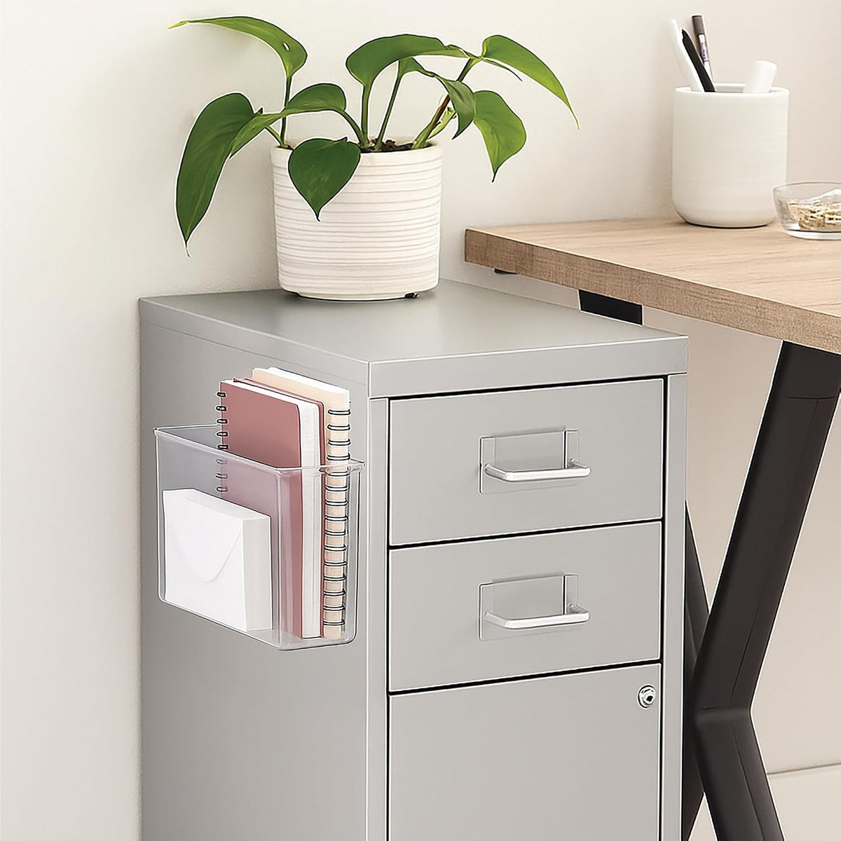 iDesign Adhesive Organizer Bin - Clear
