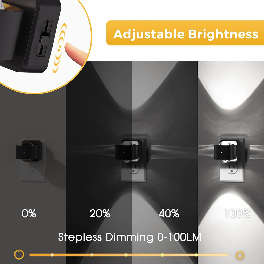 L LOHAS LED Night Light Projector, Night Lights Plug into Wall Light Sensor