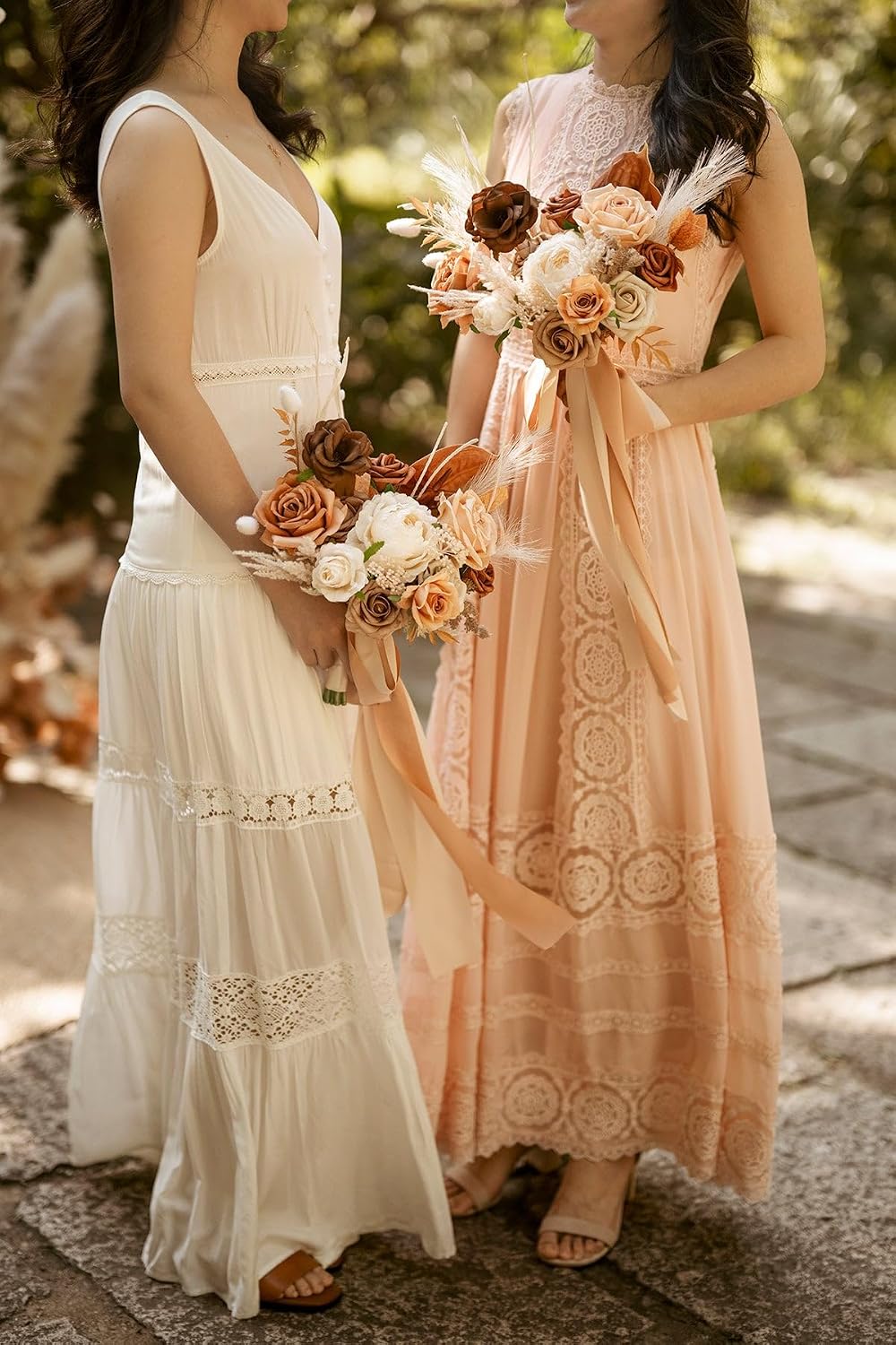Ling's moment Artificial Wedding Fall Flowers Grand Combo, Boho & Sepia