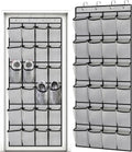 Meolsaek24 Large Mesh Pockets Over the Door Shoe Organizer, Grey