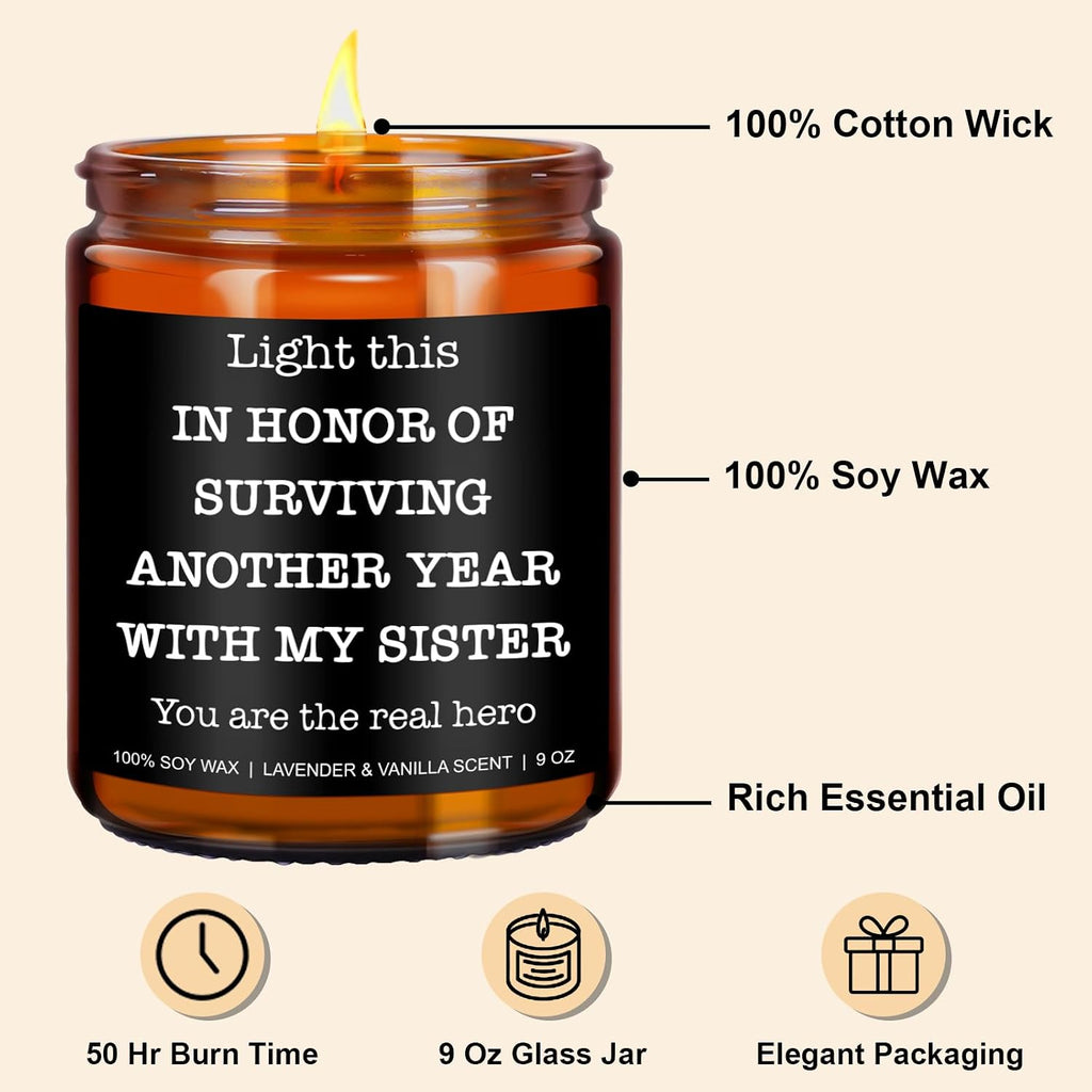 Younift Funny Scented Candle, Brother in Law Christmas & Birthday Gifts