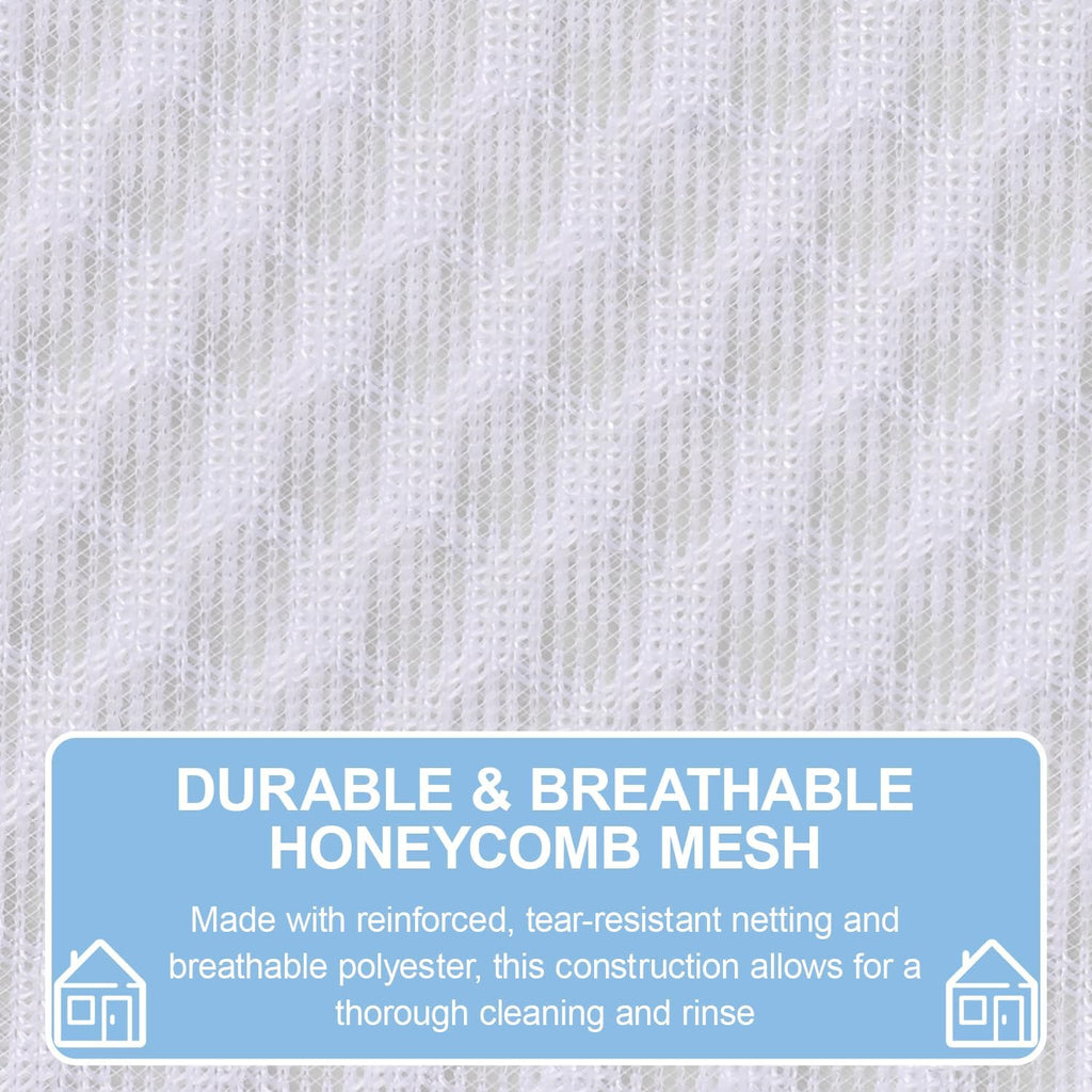 Honeycomb Mesh Laundry Bags 3 Pack (2XL+1L), Durable Washing Bags with Auto-Lock Zippers, Heavy Duty Mesh Wash Bags for Delicates, Lingerie, Bra, Sock, Travel Storage Organizer