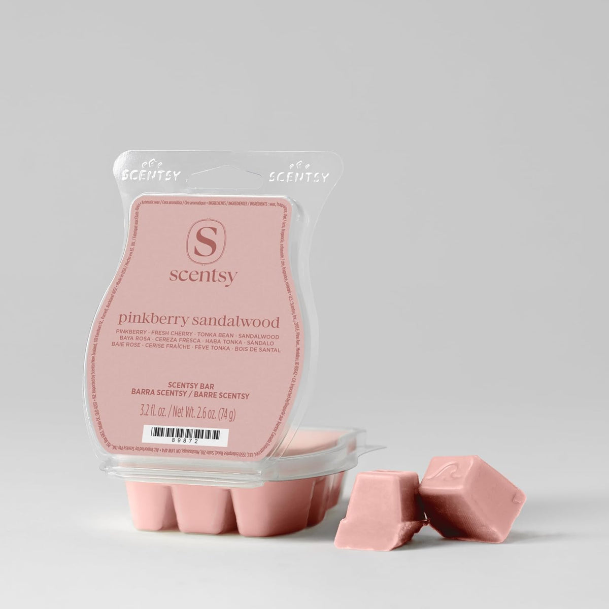 Scentsy Pinkberry Sandalwood Wax Melts, 3 Pack, 7.8 Oz