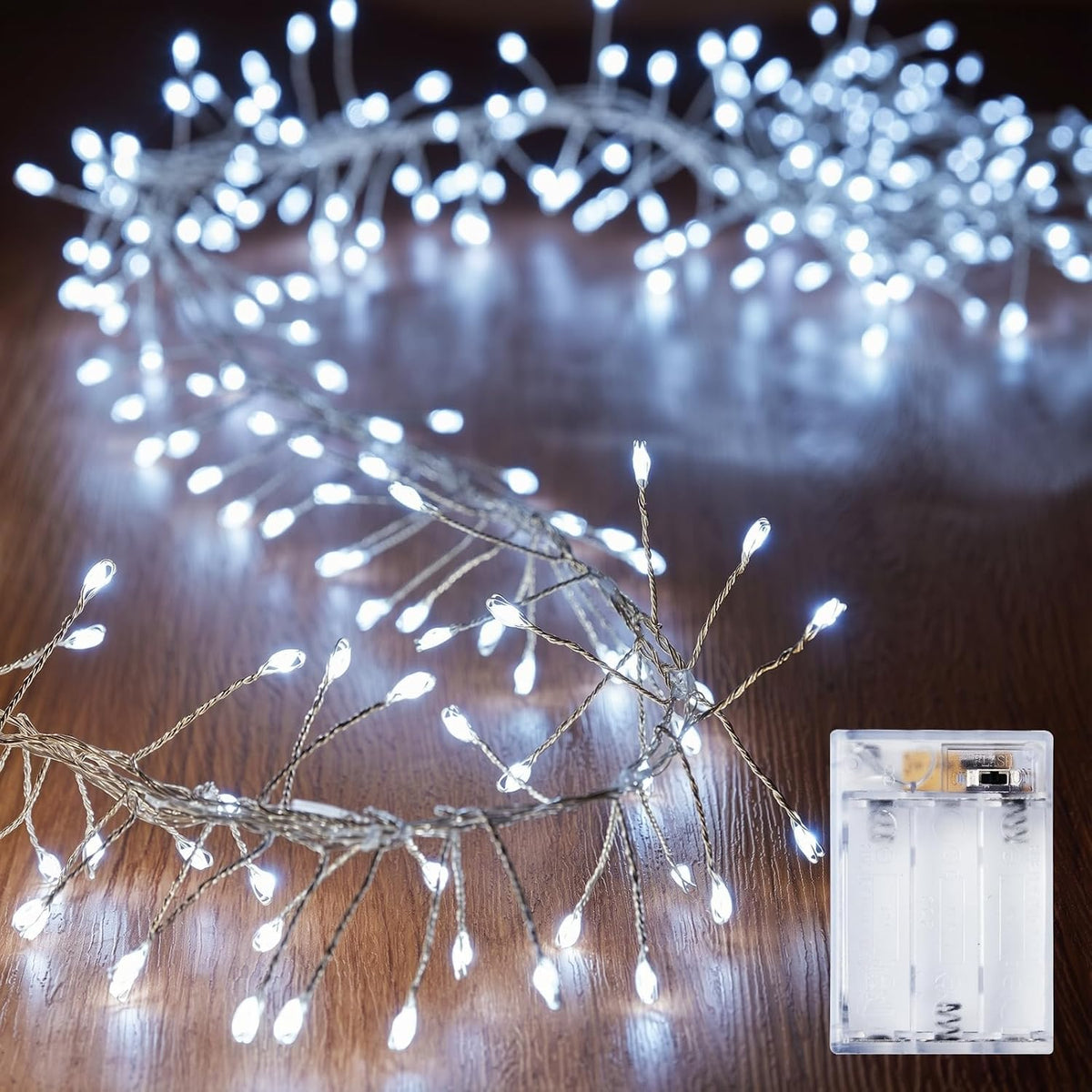Brightown Battery Operated Fairy Lights,10 Feet 120 LEDs Pure White