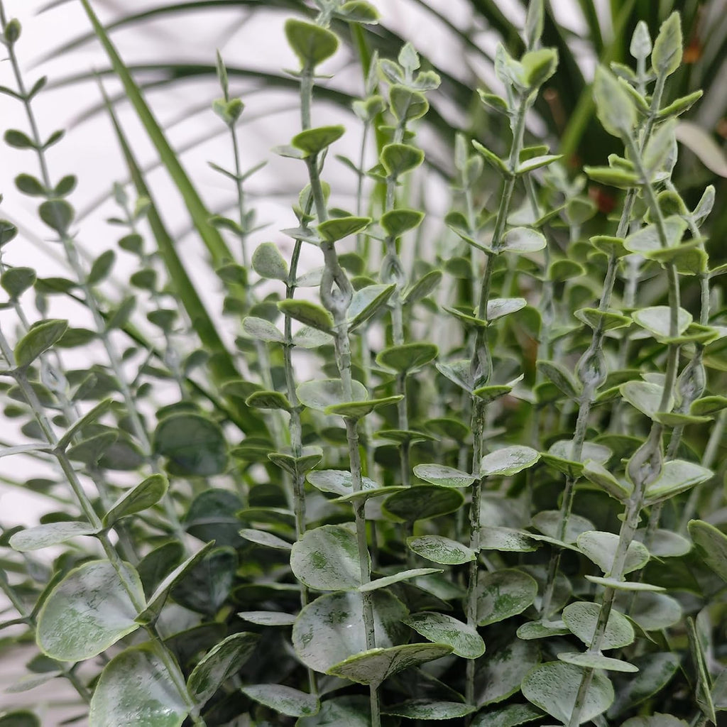 50 Pcs Artificial Eucalyptus Stems Fake Eucalyptus Greenery Branches for Floral Arrangements, Wedding Centerpiece, Crafts