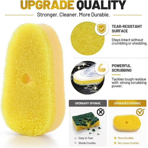 10 Pack Sponge Refills for Scrub Daddy Dish Daddy, Upgraded Material