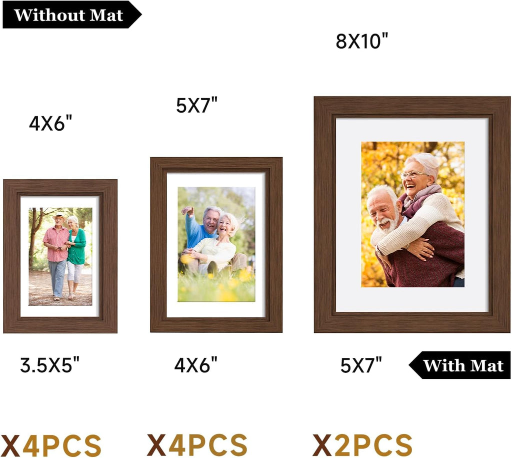 Povrgive Picture Frames Collage Wall Decor, Gallery Wall Frame Set of 10