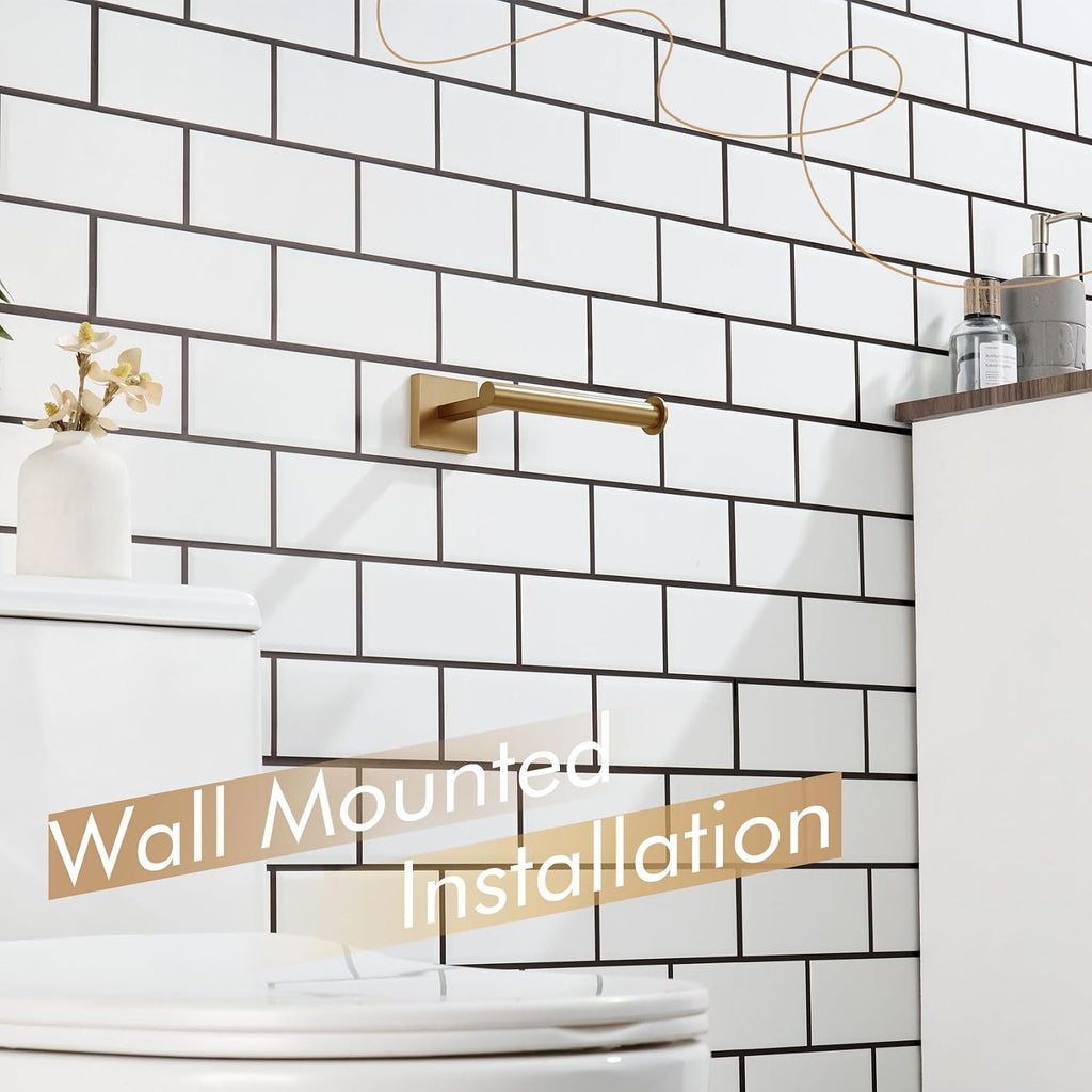 KOKOSIRI Toilet Paper Holder Toilet Roll Holders Hold Mega Rolls Kitchen Bathroom Tissue Paper Dispenser Champagne Bronze Stainless Steel, B2008CPG