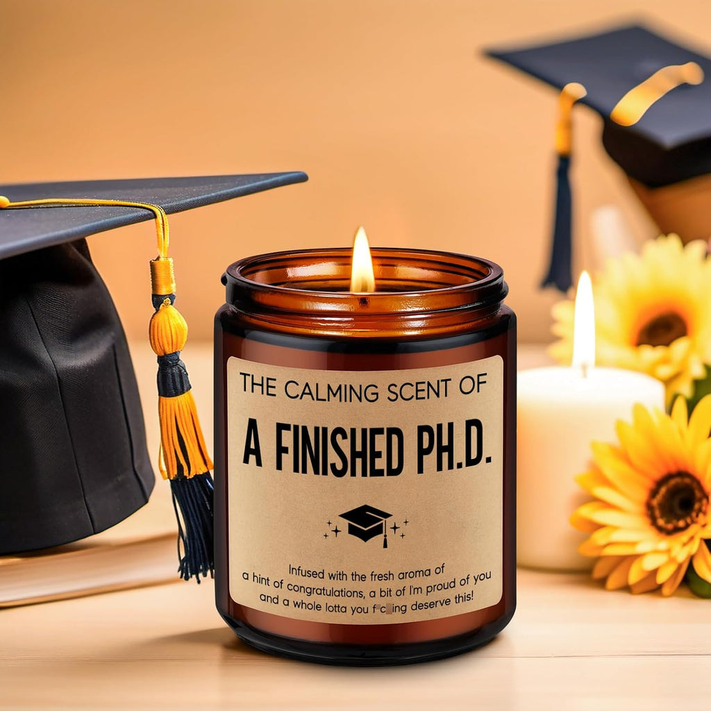 LEADO Grad Candle, PhD Graduation Gifts - Doctorate Graduation Gifts, 2026