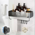 Onemake Suction Cup Shower Caddy, Shower Shelf, Bathroom Organizer, Gray