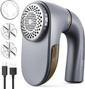 POPCHOSE Fabric Lint Shaver, 6-Leaf Blades & 2 Speed, 2000mAh Rechargeable