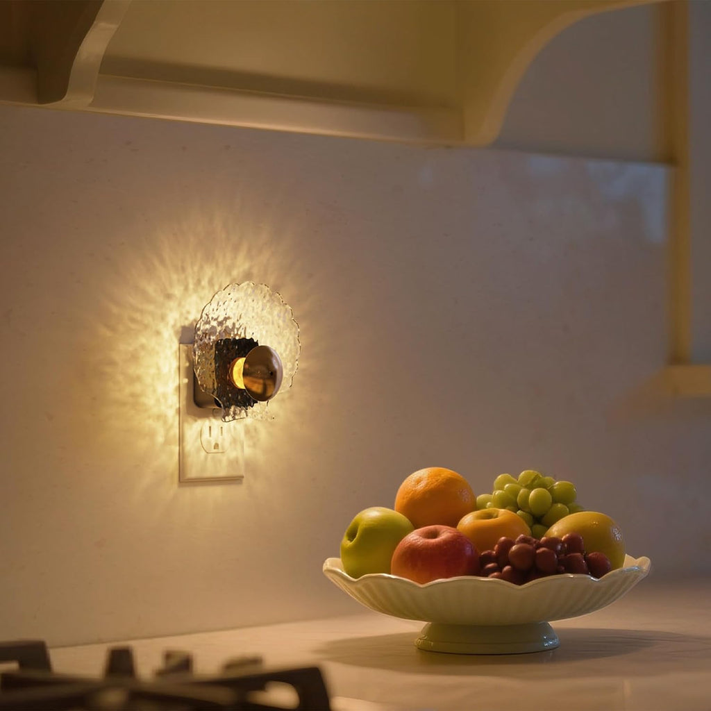 L LOHAS LED Shell Night Light, 2 Pack, Night Lights Plug into Wall