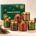 Christmas Candles Gift Set, Winter Candle for Home Scented, Natural Soy Wax