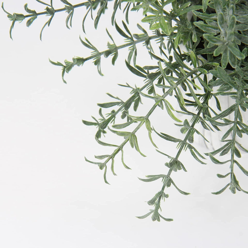 Hollyone Faux Plants Indoor Artificial Mini Potted Plants Plastic Green Plant Small Fake Plants Eucalyptus Decor in Pots for Home Table Room Bathroom Decor