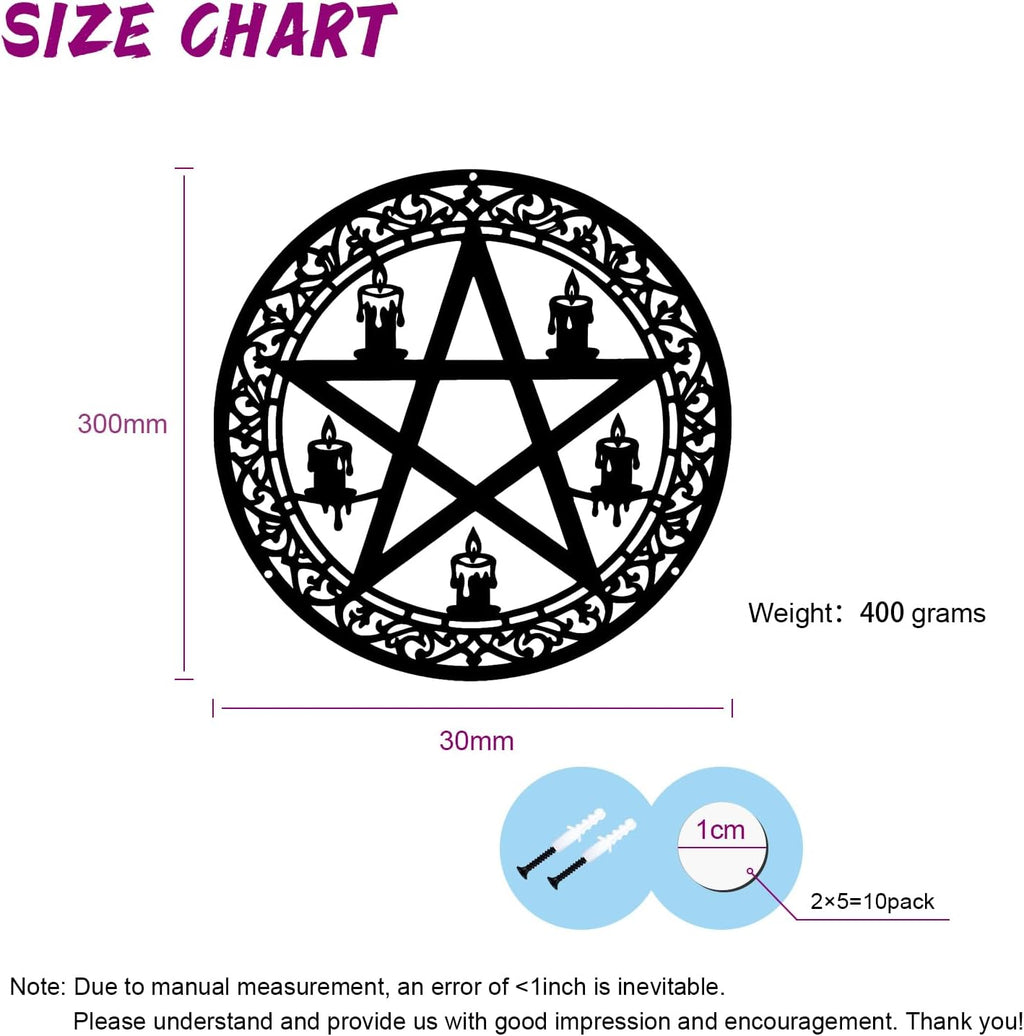 DYMACHINE Metal Wall Decor,Black Art Wall Decors,Boho Sign Accessories Adornos Para Sala,Living Room Modernos House Decorations For Bedroom,Apartment,Office,Kitchen,Black Outdoors (Mystic Symbols)