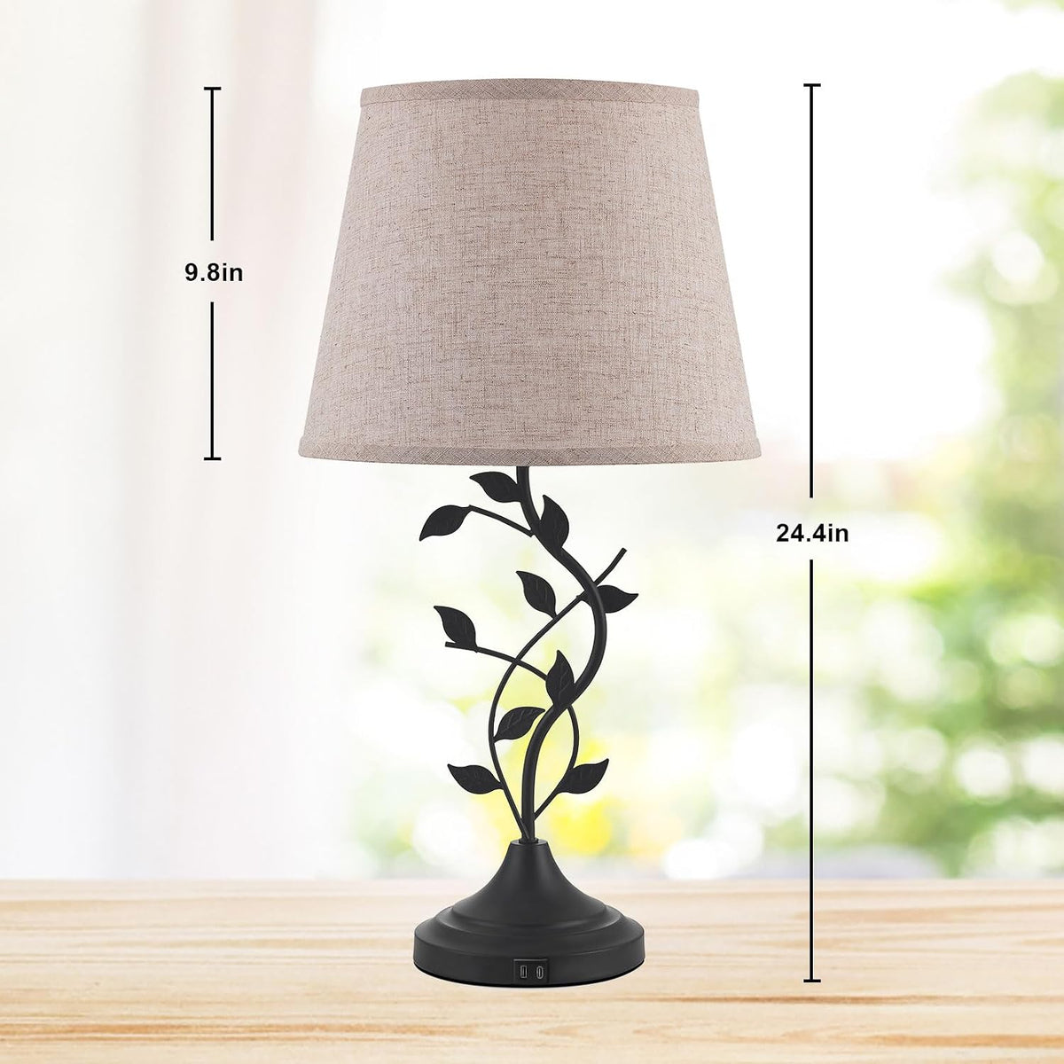 Kakanuo Touch Lamps for Nightstand, Bedside Lamp for Bedroom, Rustic Lamp