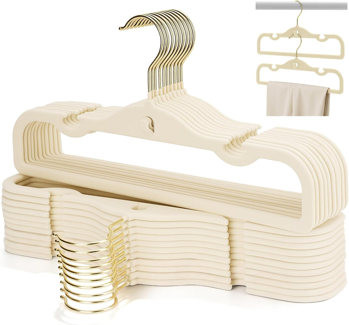 Velvet Pants Hangers 20 Pack Velvet Hangers Non Slip,for Pants Coat