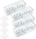 4 Pack Cable Organizer Box, Clear, 27 X 9.5 X 6 Cm