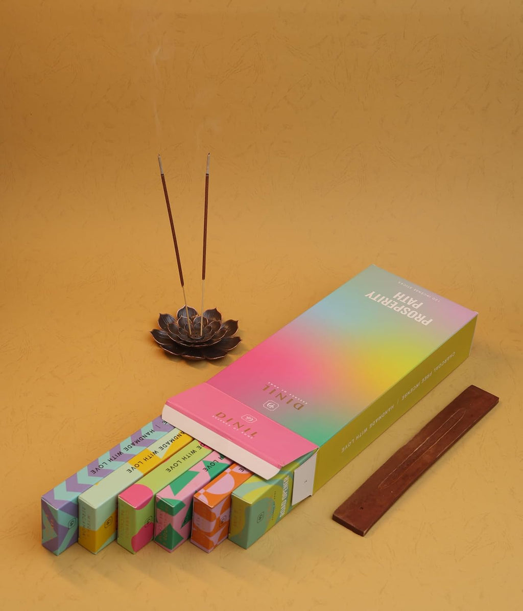 Dinil Prosperity Path Incense Sticks Gift Set, 6 Signature Blends
