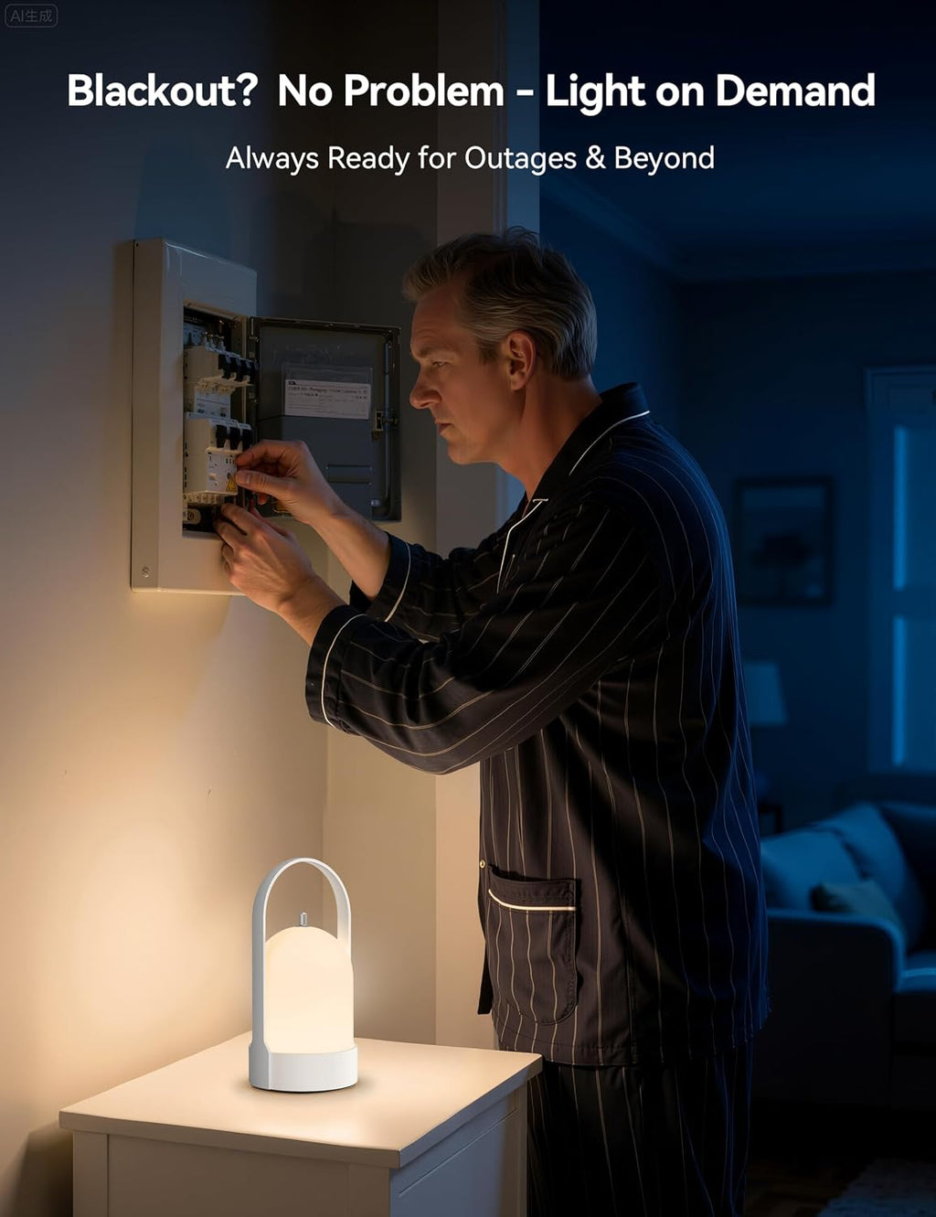 Tubicen Battery Operated Table Lamp Portable Rechargeable Lantern Cordless