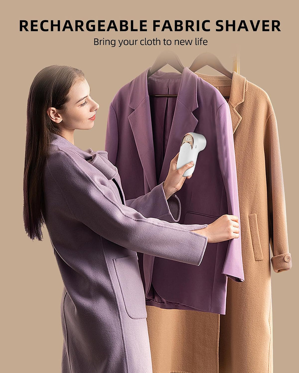 Fabric Shaver Lint Remover for Clothes, Portable Sweater Defuzzer