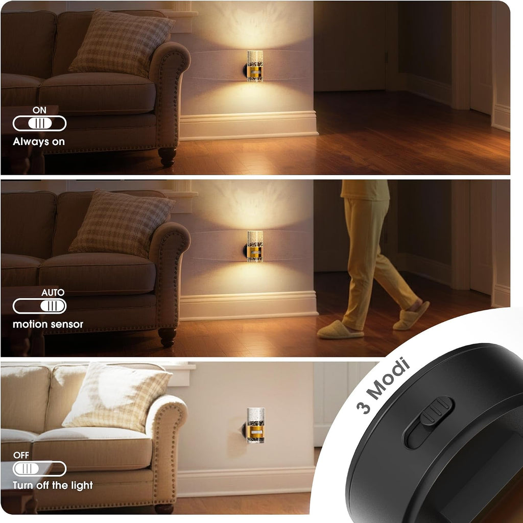 JandCase Motion Sensor Night Light, Wireless Rechargeable Night Light