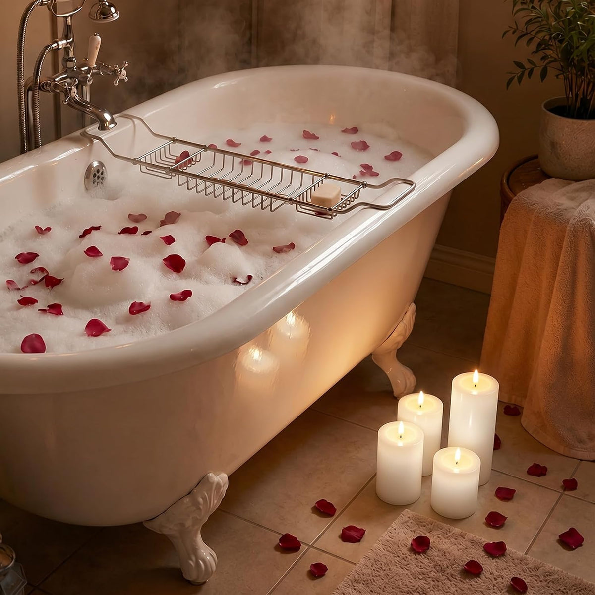 Outdoor Waterproof Flameless Candles Battery Operated with Remote and Timer