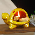 Mougigi Yellow Ceramic Turtle Palo Santo Burner Holder Chiminea Incense