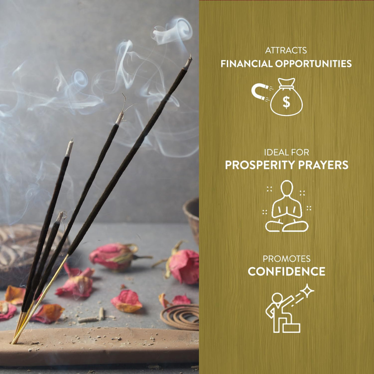Hem Money Drawing Incense Sticks (120 Sticks, 6 Boxes Inside) - 9 Inches Long, 20g per Box - A Powerful and Enchanting Way to Attract Prosperity and Abundance Into Your Life.