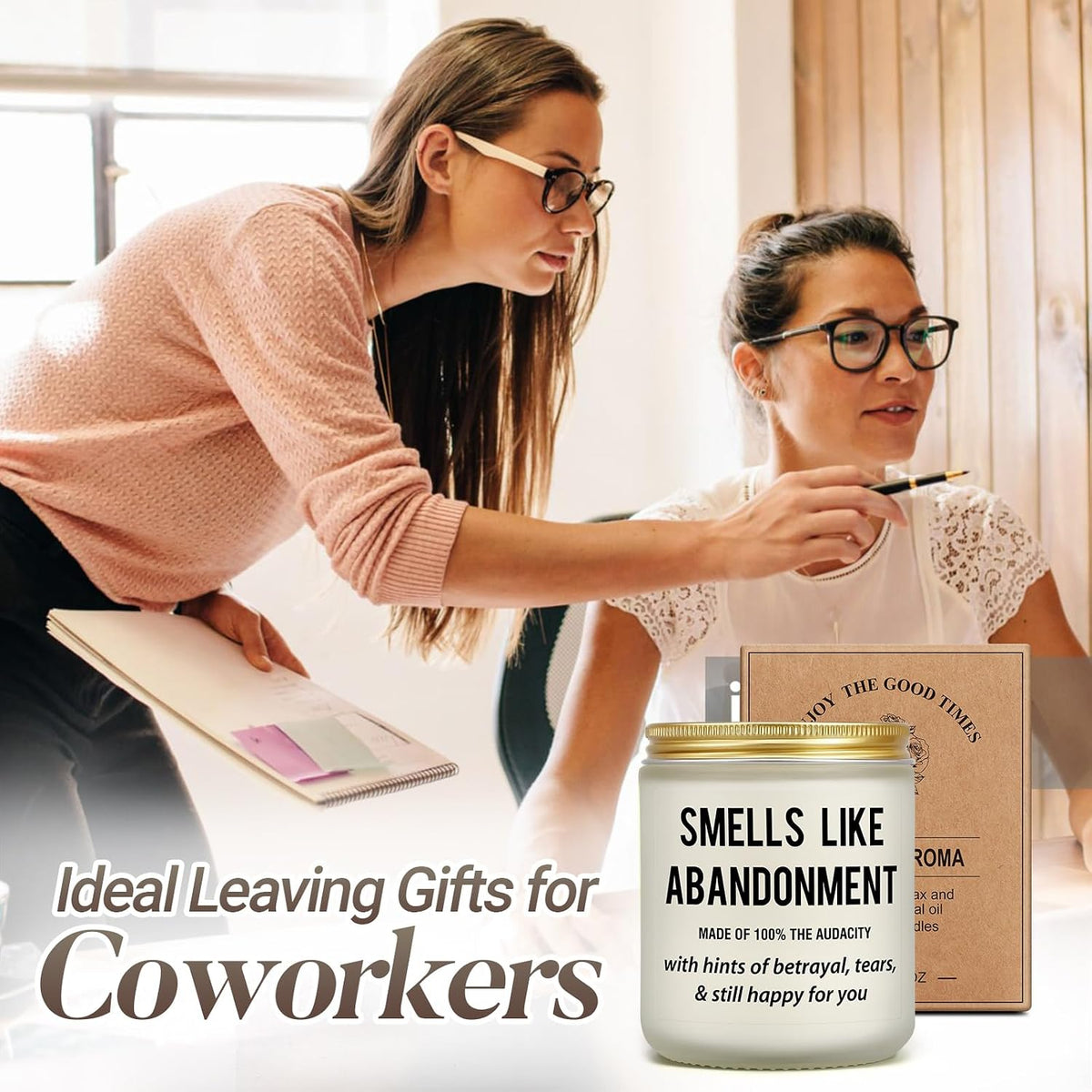 Coworker Leaving Gifts for Women Men, Funny Lavender Scented Candle, Gift for Work Bestie, Farewell Goodbye Retirement Gifts for Coworkers, boss, Friend, Colleague Going Away Gift for Female Male