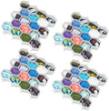 32Pcs Honeycomb Drawer Organizers Adjustable Partition Storage for Underwear Socks Bras Ties Belts Scarves White Total of 72 Slots