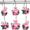 Amyhill 12 Pcs Flamingo Shower Curtain Hooks, Nautical Stainless Steel