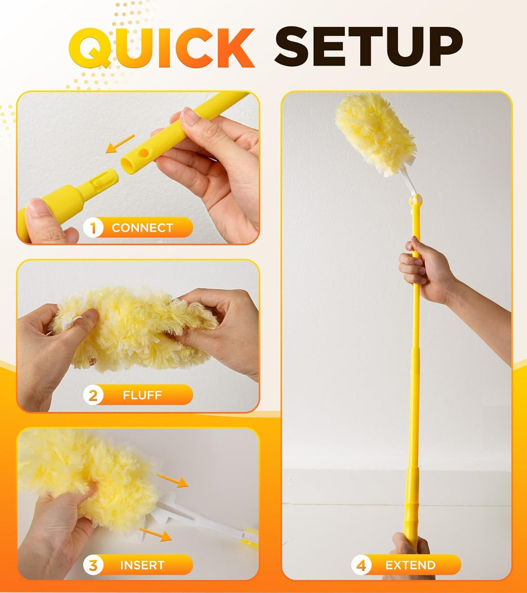 REKOPI Heavy Duty Duster Refills for Swiffer Duster, 20 Count