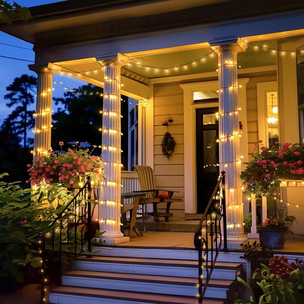 JMEXSUSS 66ft 200LED Christmas Lights Outdoor, Christmas Tree Lights Indoor (Pack of 2)